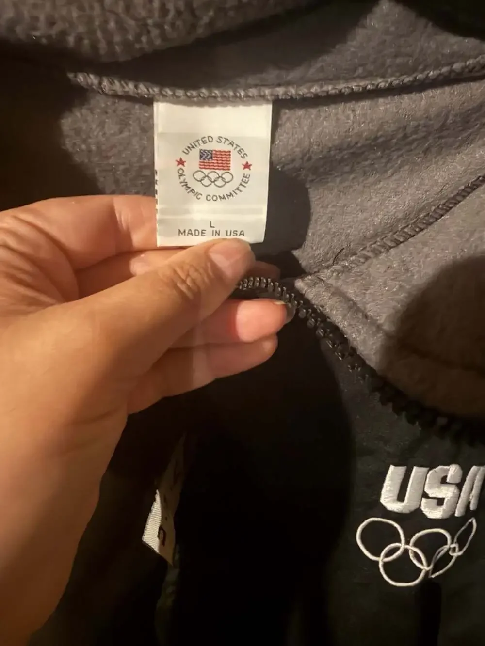 United States Olympic Committee USA Full Zip Fleece Jacket
